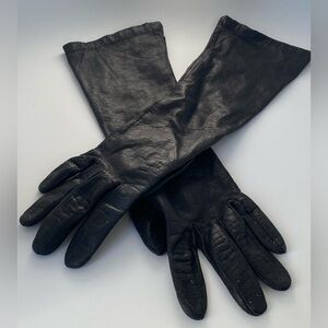 Vintage Soft Leather Long Gloves France